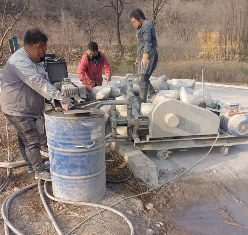 浠水路面下沉注浆